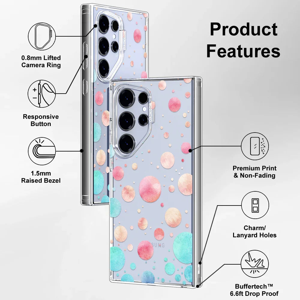 Watercolor Polka Dot Phone Case - Samsung Galaxy S24 Ultra Case