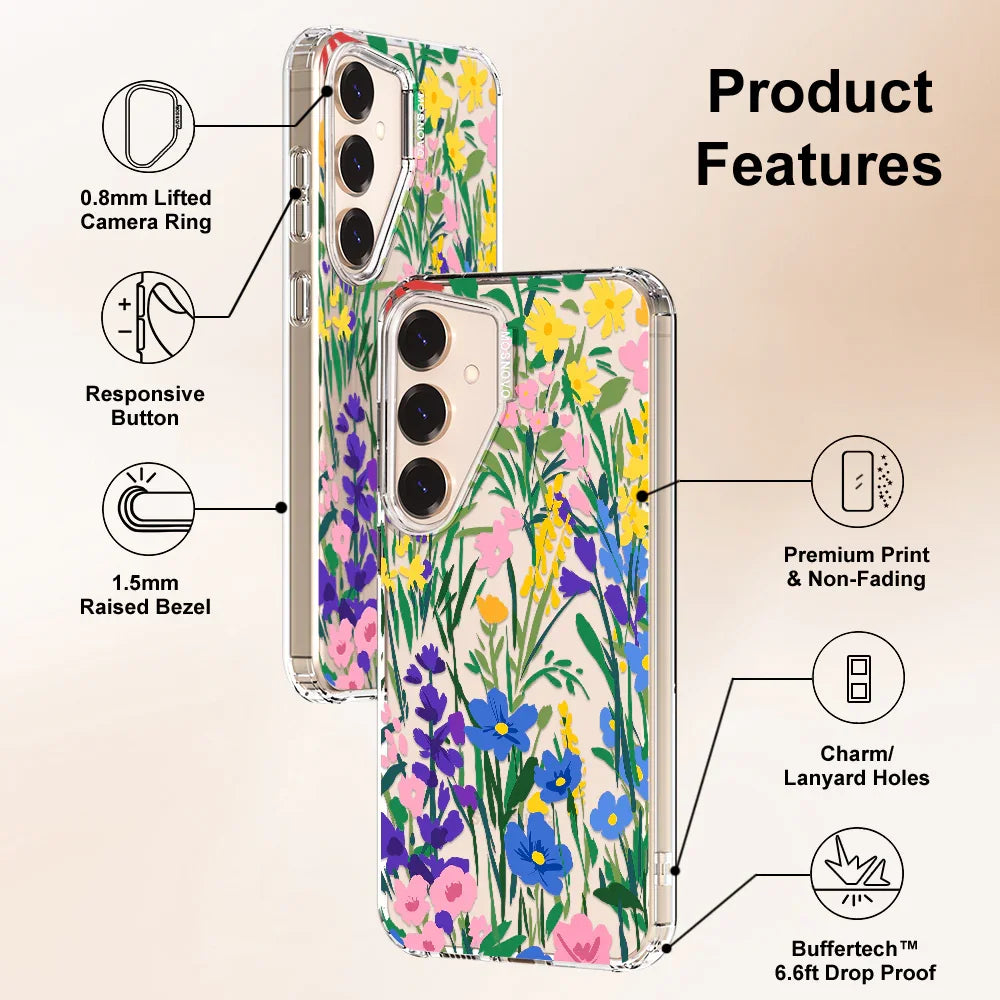 Spring Flower Phone Case - Samsung Galaxy S24 Plus Case Clear
