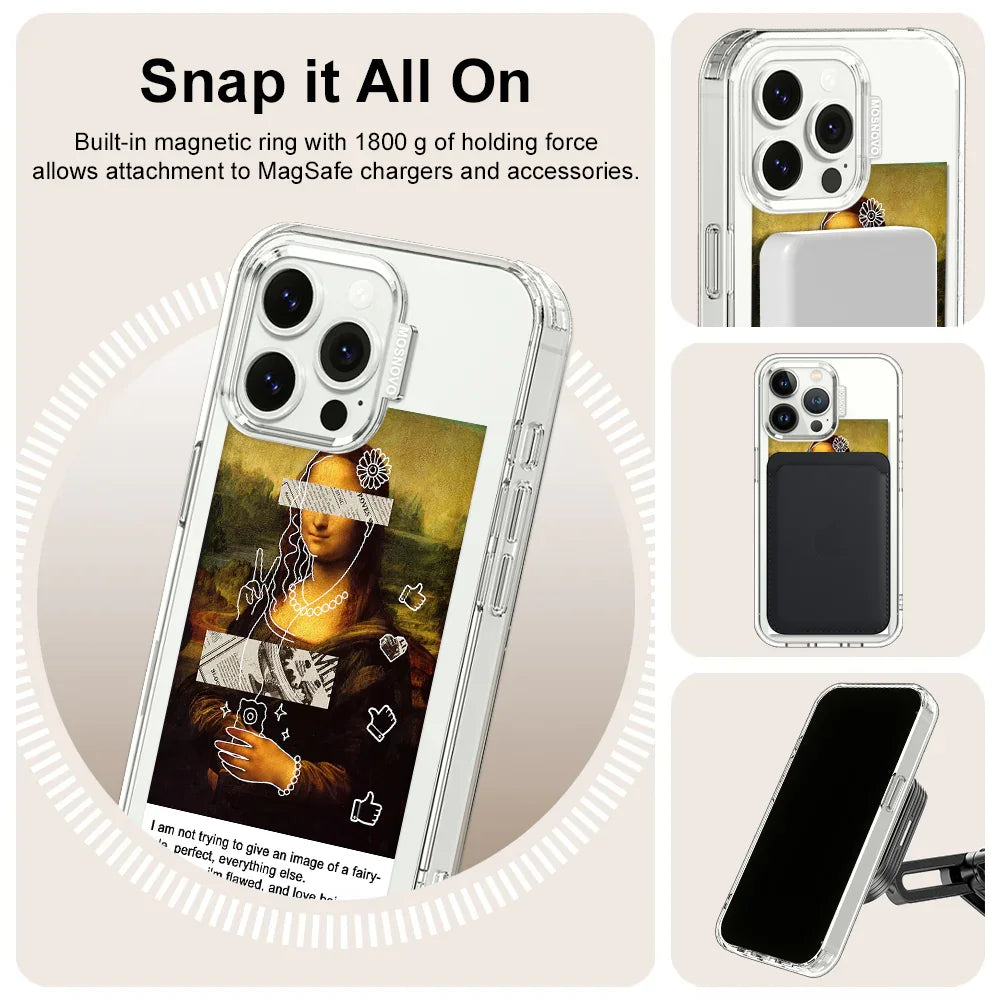 Selfie Artwork Phone Case - iPhone 13 Pro Case Clear With MagSafe