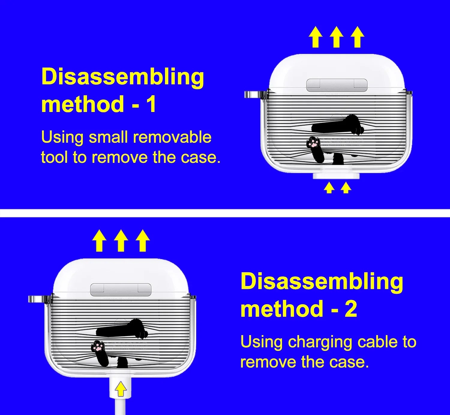 Hidden Black Cat AirPods Pro 2 Case (2nd Generation) – MOSNOVO