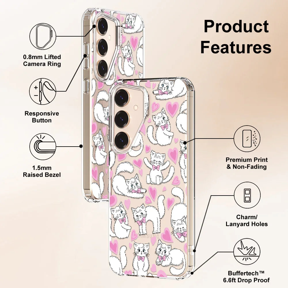 Kitties Phone Case - Samsung Galaxy S24 Plus Case Clear