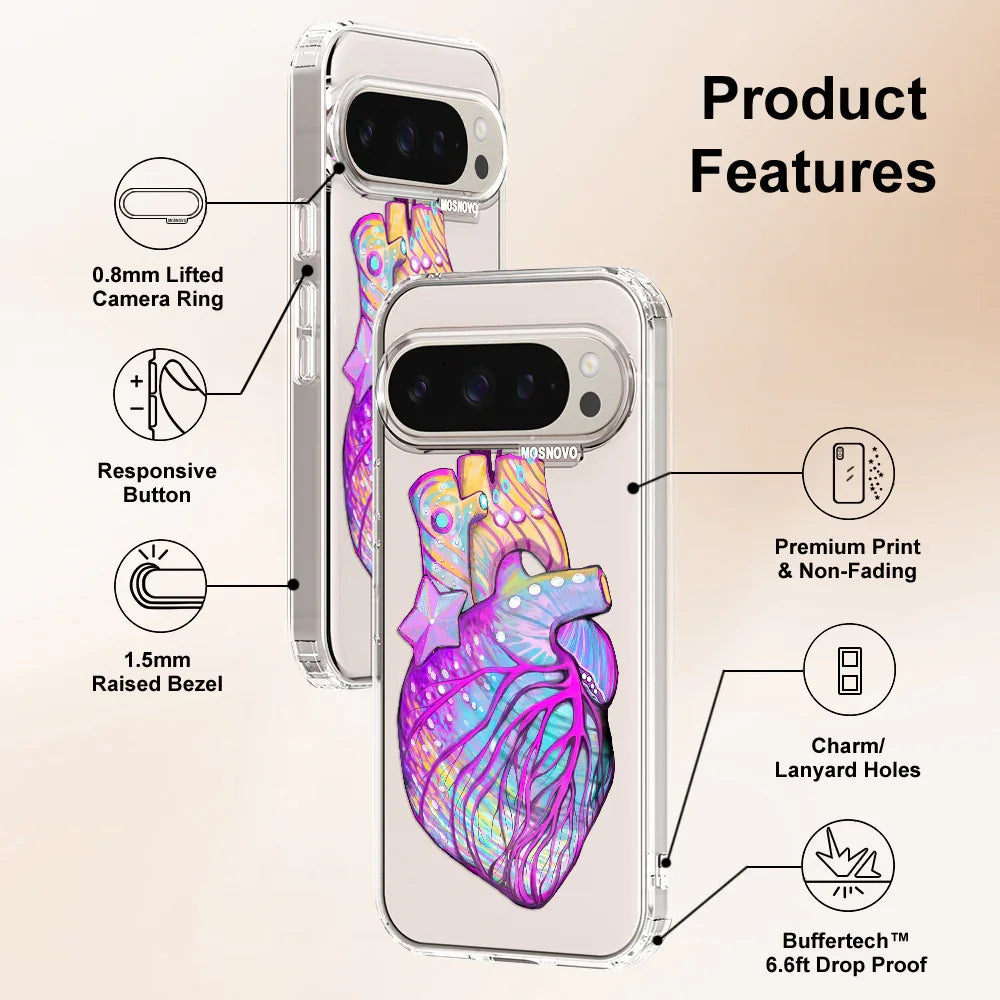 Art of Heart Phone Case - Google Pixel 9 Pro Case Clear