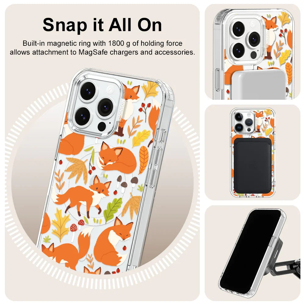 Autumn Fox Phone Case - iPhone 14 Pro Max Case Clear With MagSafe