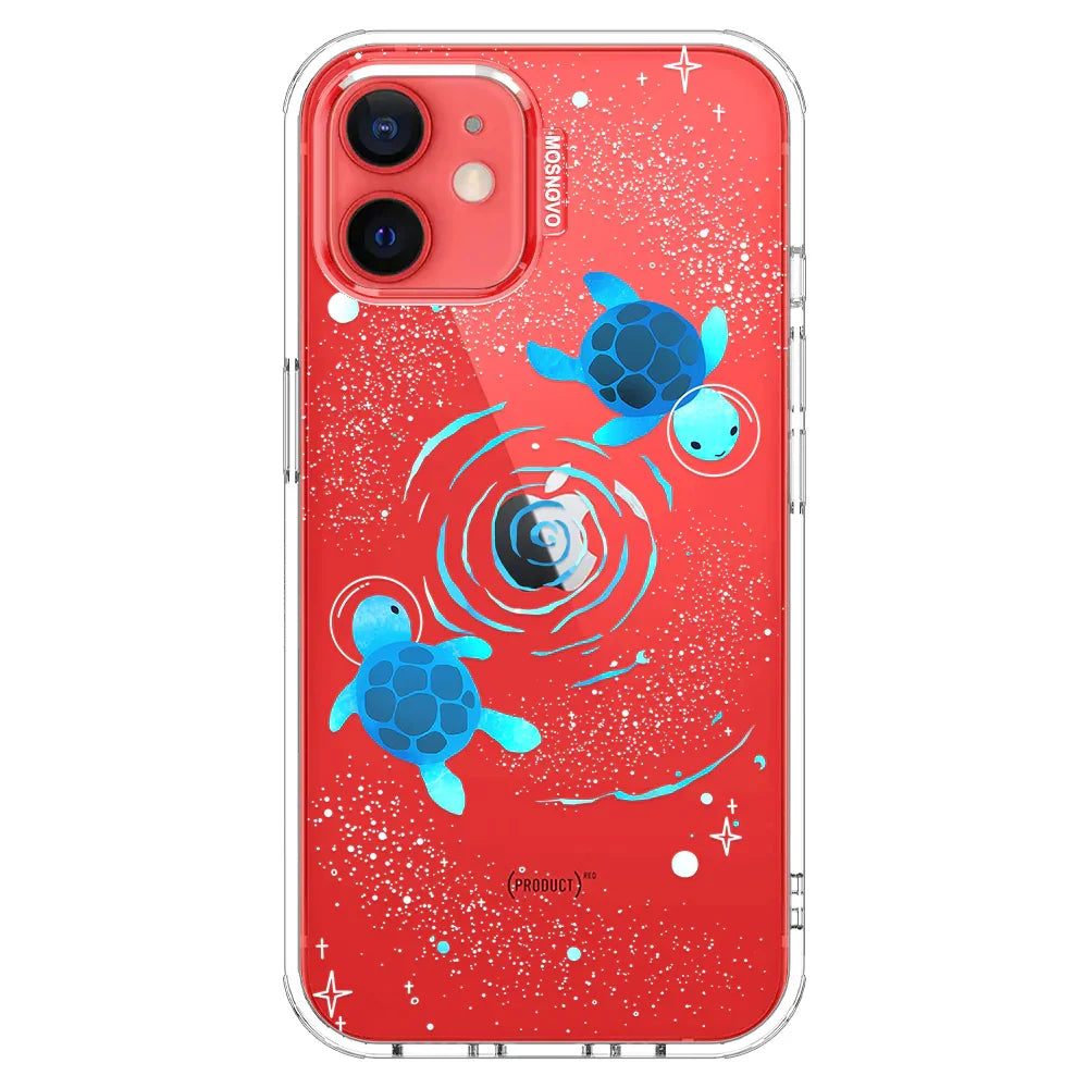 Space Turtle Phone Case - iPhone 12 Case Clear