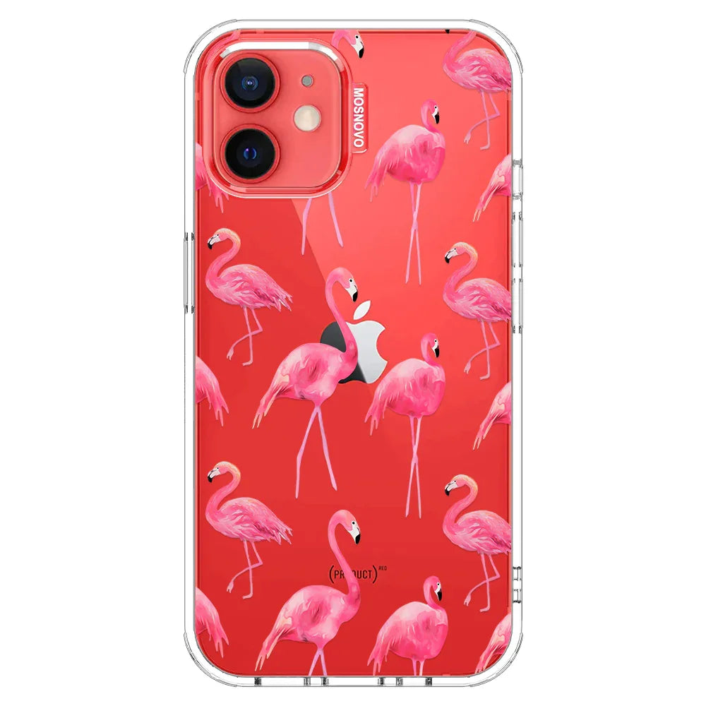 Flamingo Phone Case - iPhone 12 Case Clear