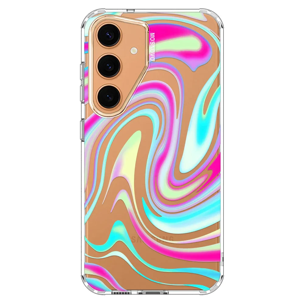 Psychedelic Swirls Phone Case - Samsung Galaxy S24 Plus Case Clear