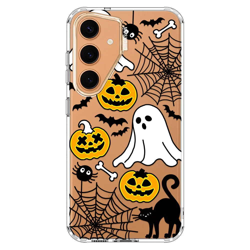 Halloween Pumpkin Phone Case - Samsung Galaxy S24 Plus Case Clear