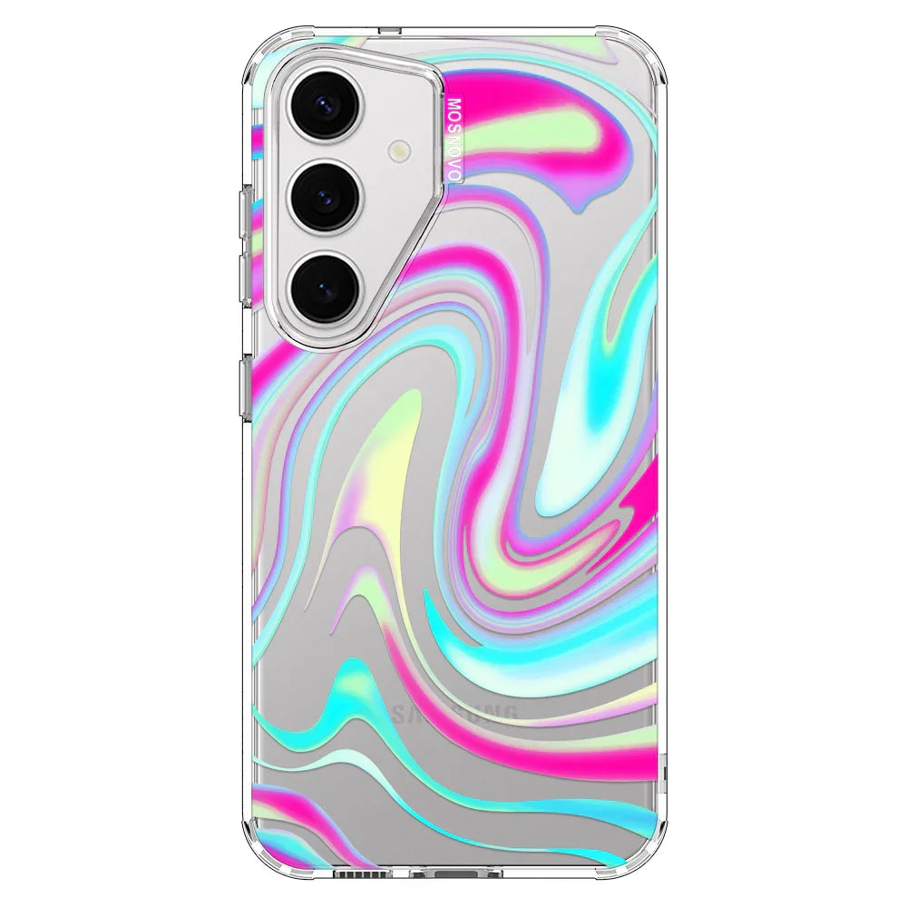 Psychedelic Swirls Phone Case - Samsung Galaxy S24 Plus Case Clear