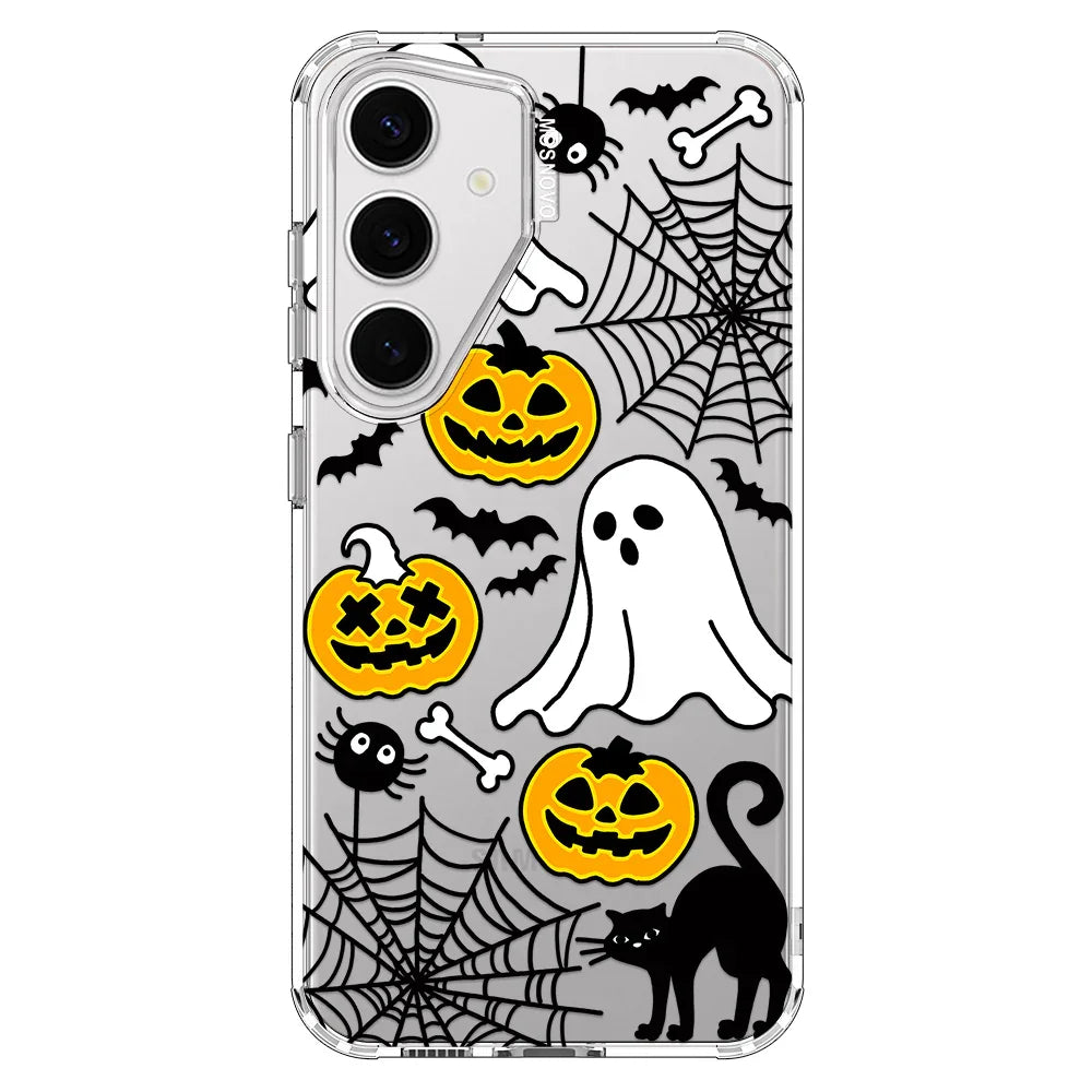 Halloween Pumpkin Phone Case - Samsung Galaxy S24 Plus Case Clear