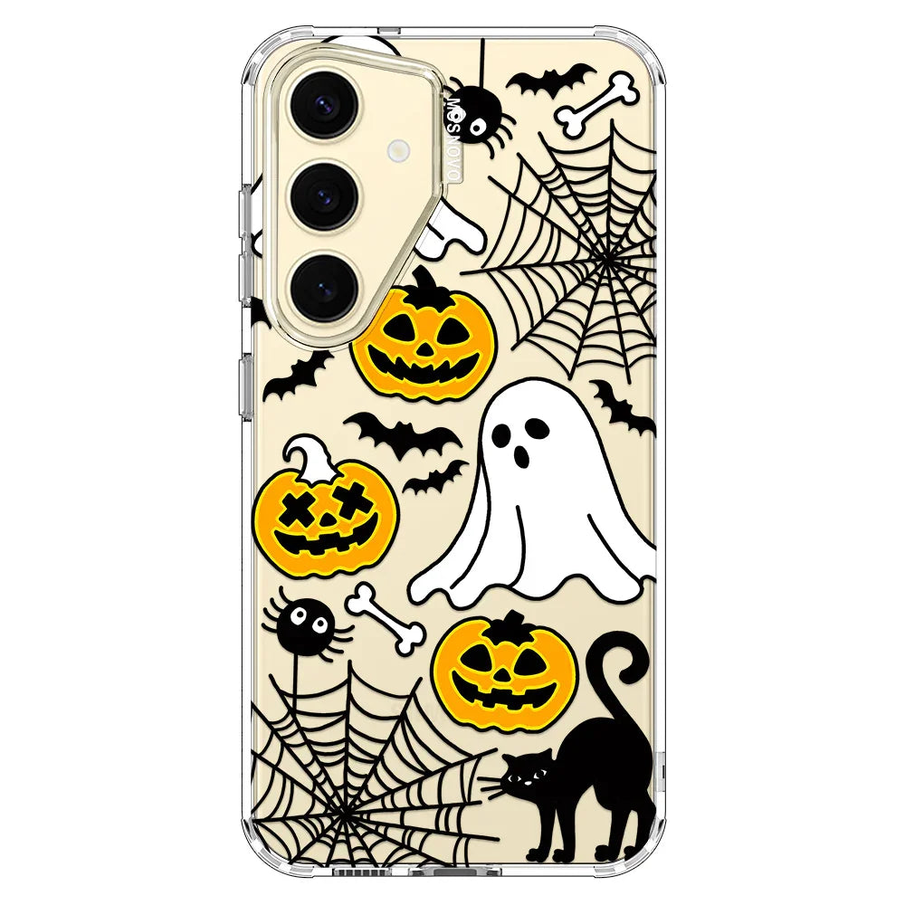 Halloween Pumpkin Phone Case - Samsung Galaxy S24 Plus Case Clear