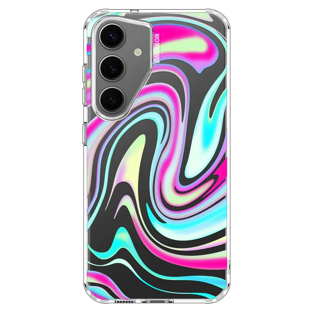 Psychedelic Swirls Phone Case - Samsung Galaxy S24 Plus Case Clear