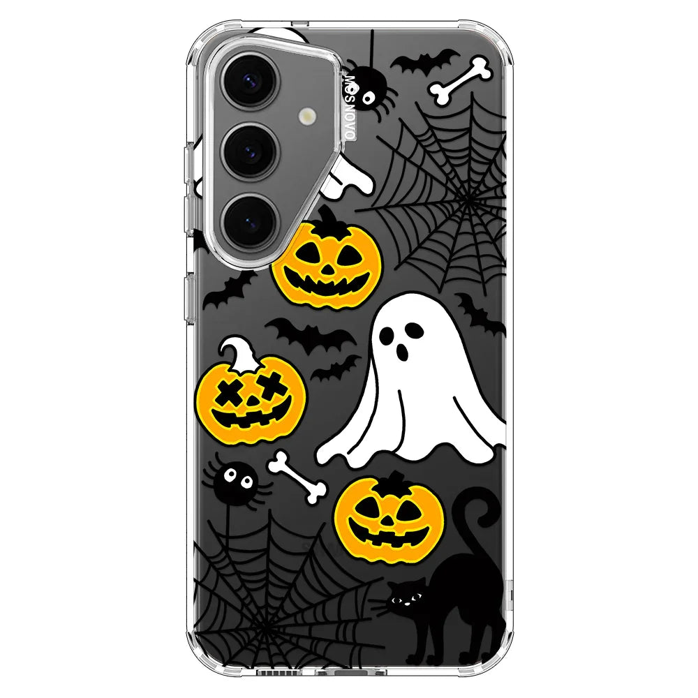 Halloween Pumpkin Phone Case - Samsung Galaxy S24 Plus Case Clear