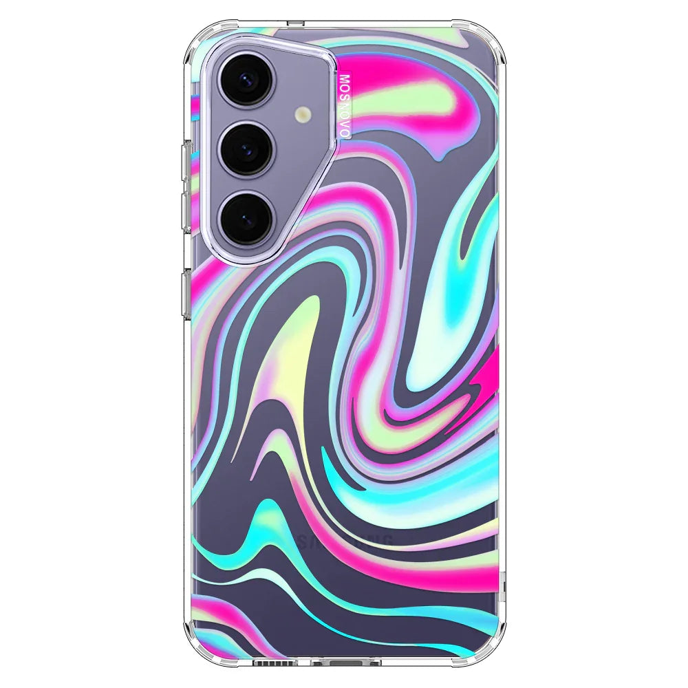 Psychedelic Swirls Phone Case - Samsung Galaxy S24 Plus Case Clear