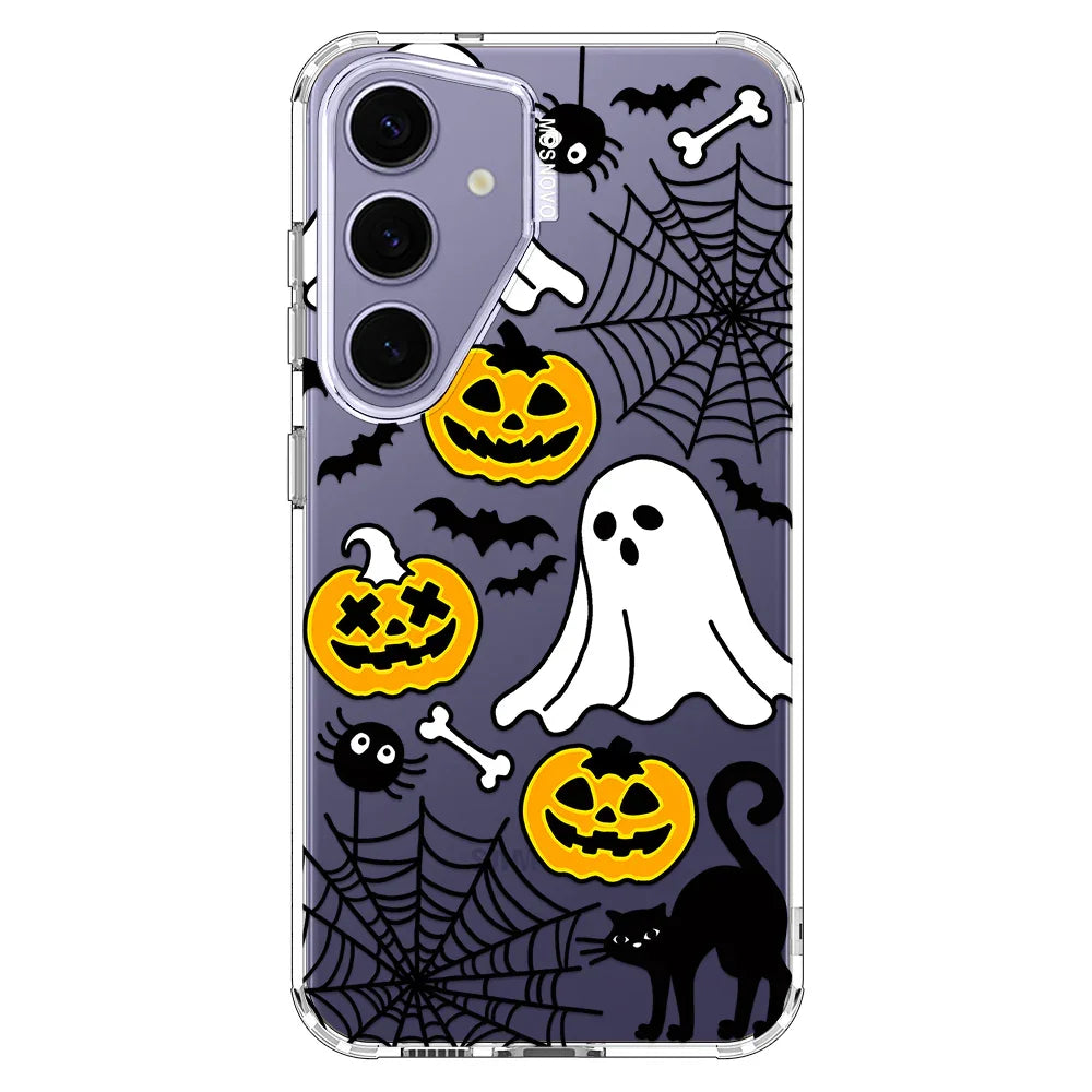 Halloween Pumpkin Phone Case - Samsung Galaxy S24 Plus Case Clear