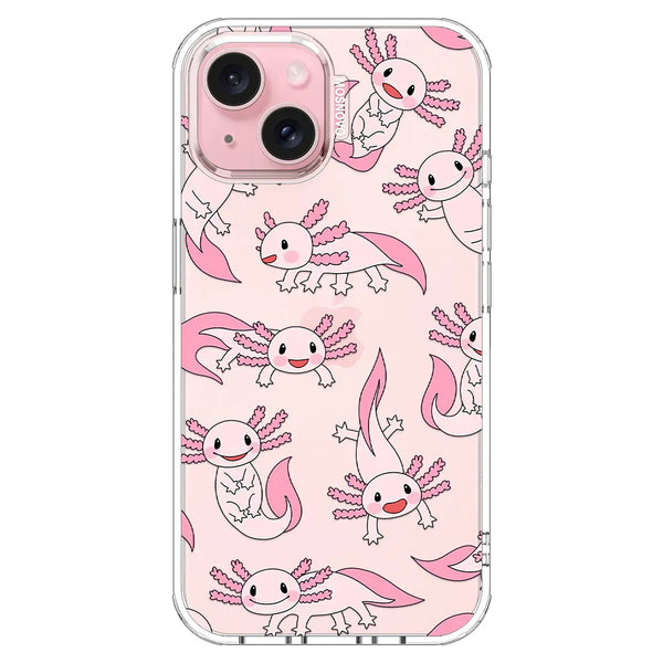 Pink Axolotl Phone Case - iPhone 15 Case – MOSNOVO