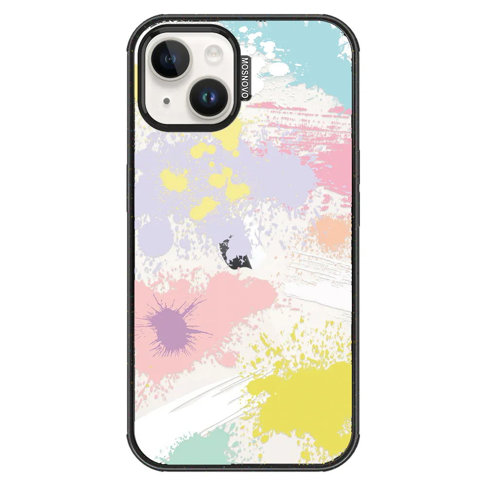 Splash Paint Phone Case - iPhone 14 Plus Case Clear Black ShockStone