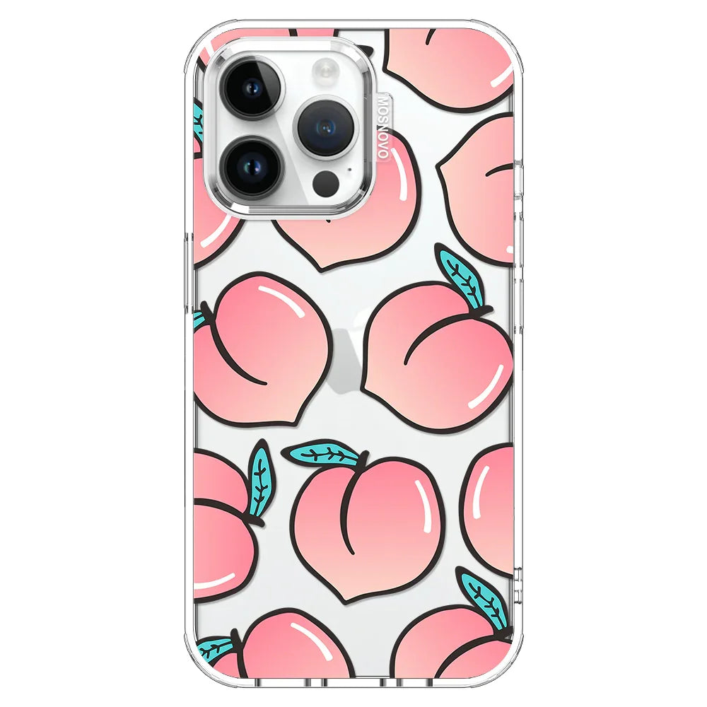 Cute Peach Phone Case - iPhone 14 Pro Max Case Clear