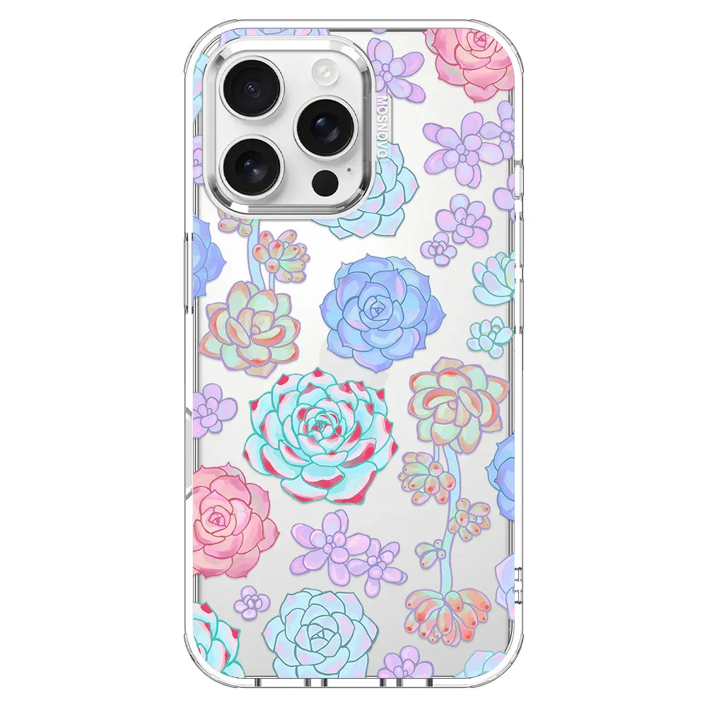 Succulents Phone Case - iPhone 16 Pro Max Case Clear