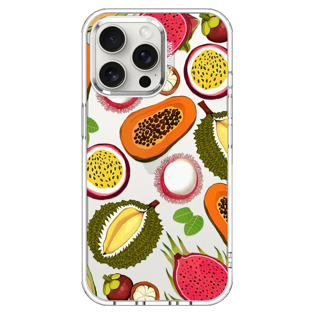 Tropical Fruits Phone Case - iPhone 15 Pro Max Case Clear
