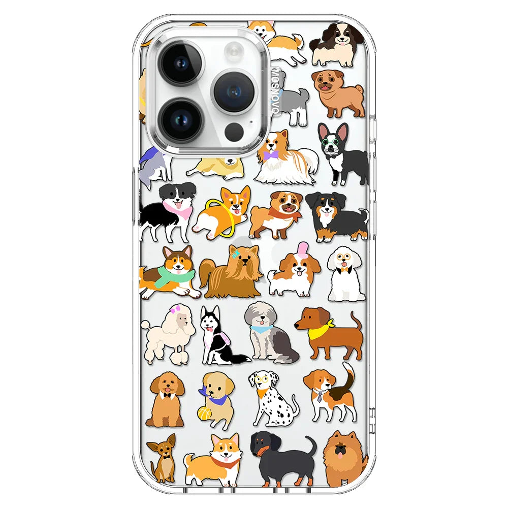 Cute Puppy Phone Case - iPhone 14 Pro Max Case Clear