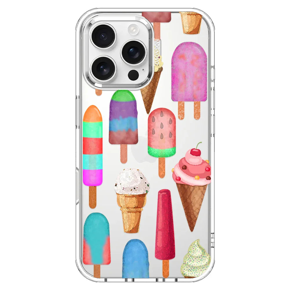 Ice Cream Phone Case - iPhone 16 Pro Max Case Clear
