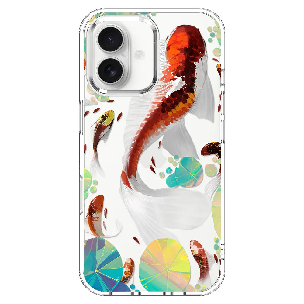 Koi Art Phone Case - iPhone 16 Case Clear