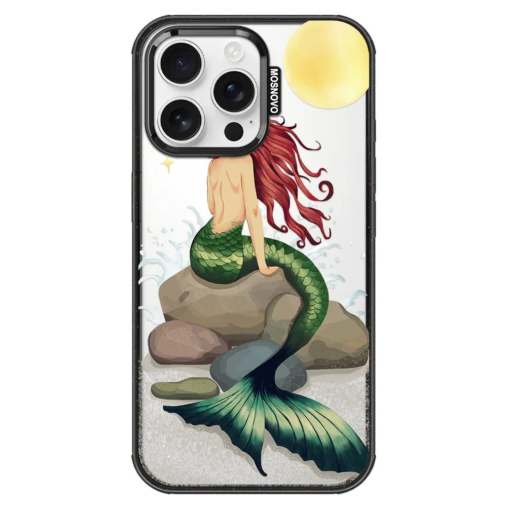 Fairy Mermaid Phone Case - iPhone 16 Pro Max Case Clear Black ShockStone