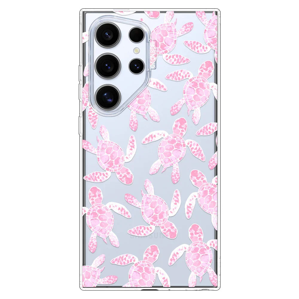 Pink Turtle Phone Case - Samsung Galaxy S24 Ultra Case
