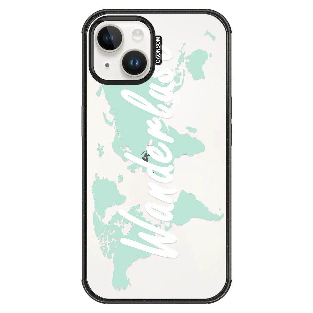 Wanderlust Phone Case - iPhone 13 Case Clear Black ShockStone