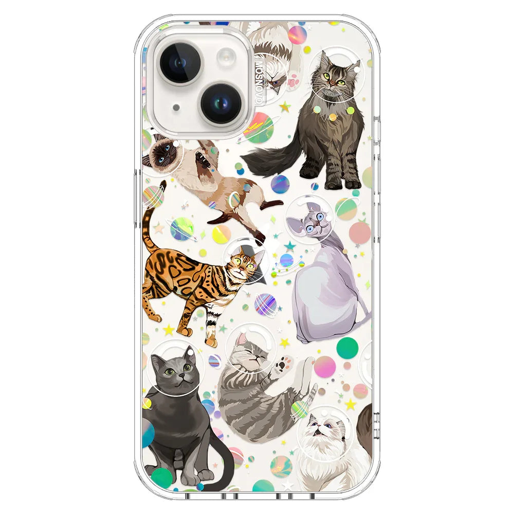Space Cat Phone Case - iPhone 14 Case Clear
