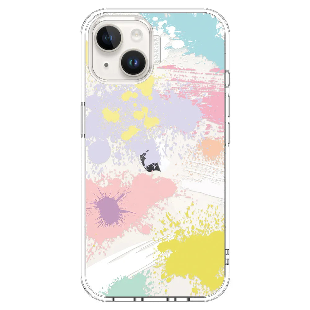 Splash Paint Phone Case - iPhone 14 Plus Case Clear