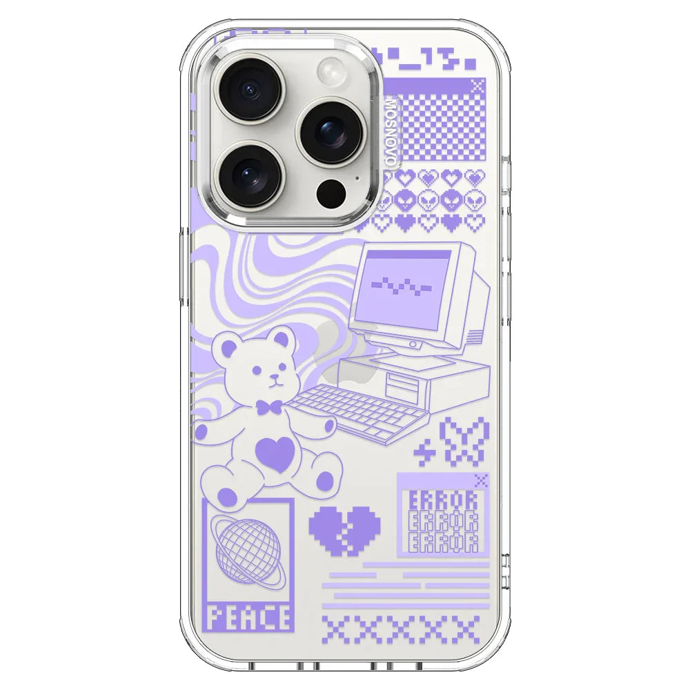 Y2K Aesthetic Phone Case - iPhone 15 Pro Case Clear