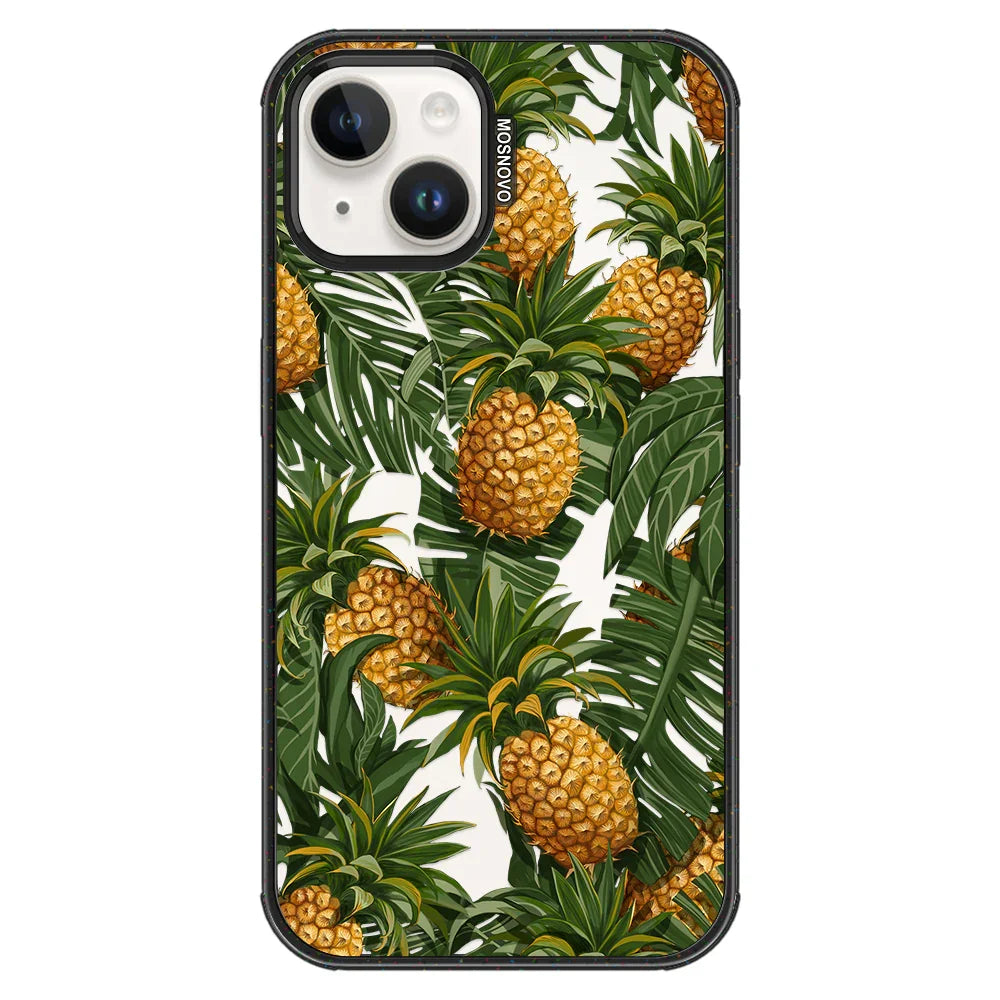 Pineapples Phone Case - iPhone 13 Case Clear Black ShockStone