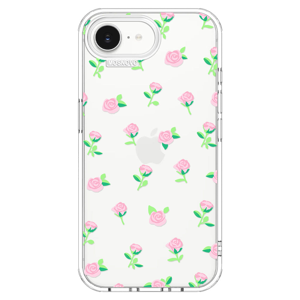 Pink Rose Floral Phone Case - iPhone 17e Case – MOSNOVO