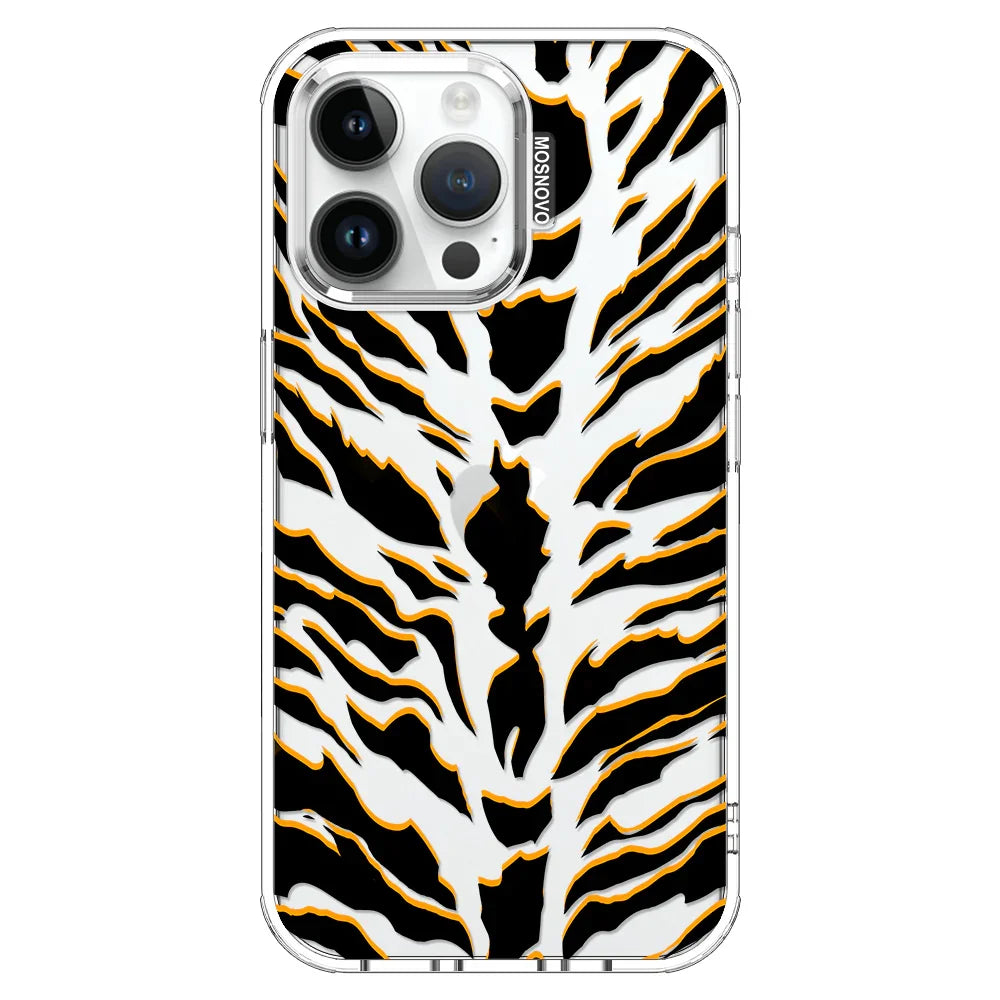Tiger Print Phone Case - iPhone 14 Pro Max Case Clear
