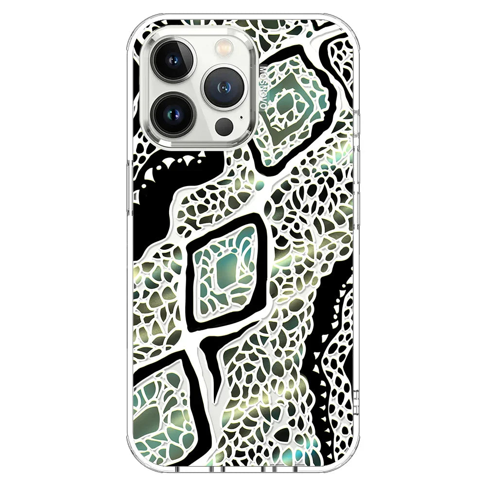 Jade Snake Phone Case - iPhone 13 Pro Case Clear