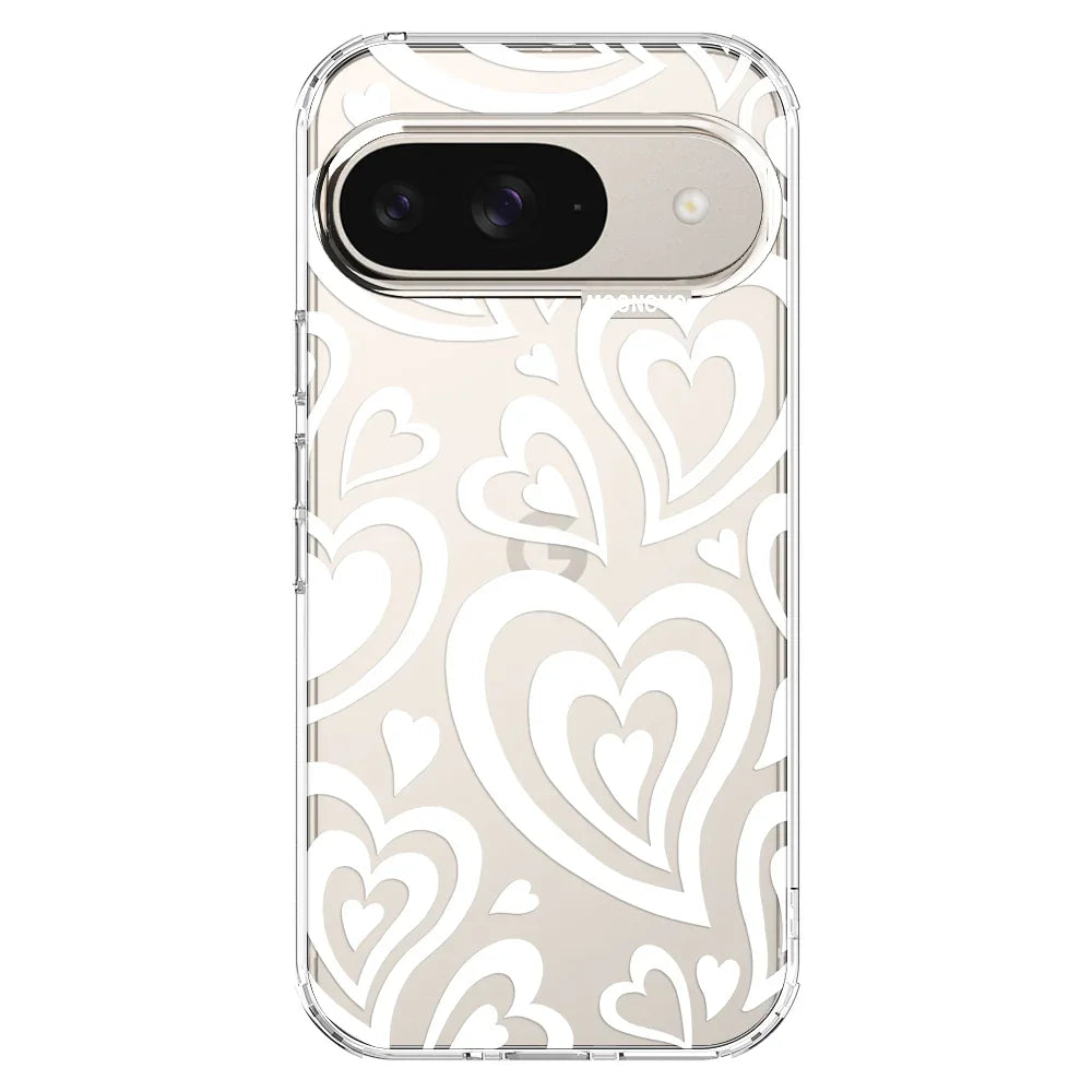 Twist Heart Phone Case - Google Pixel 9 Case Clear