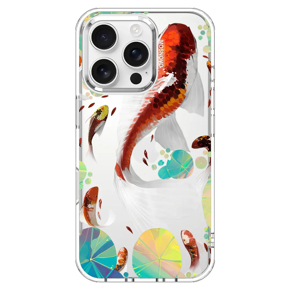 Koi Art Phone Case - iPhone 16 Pro Case Clear