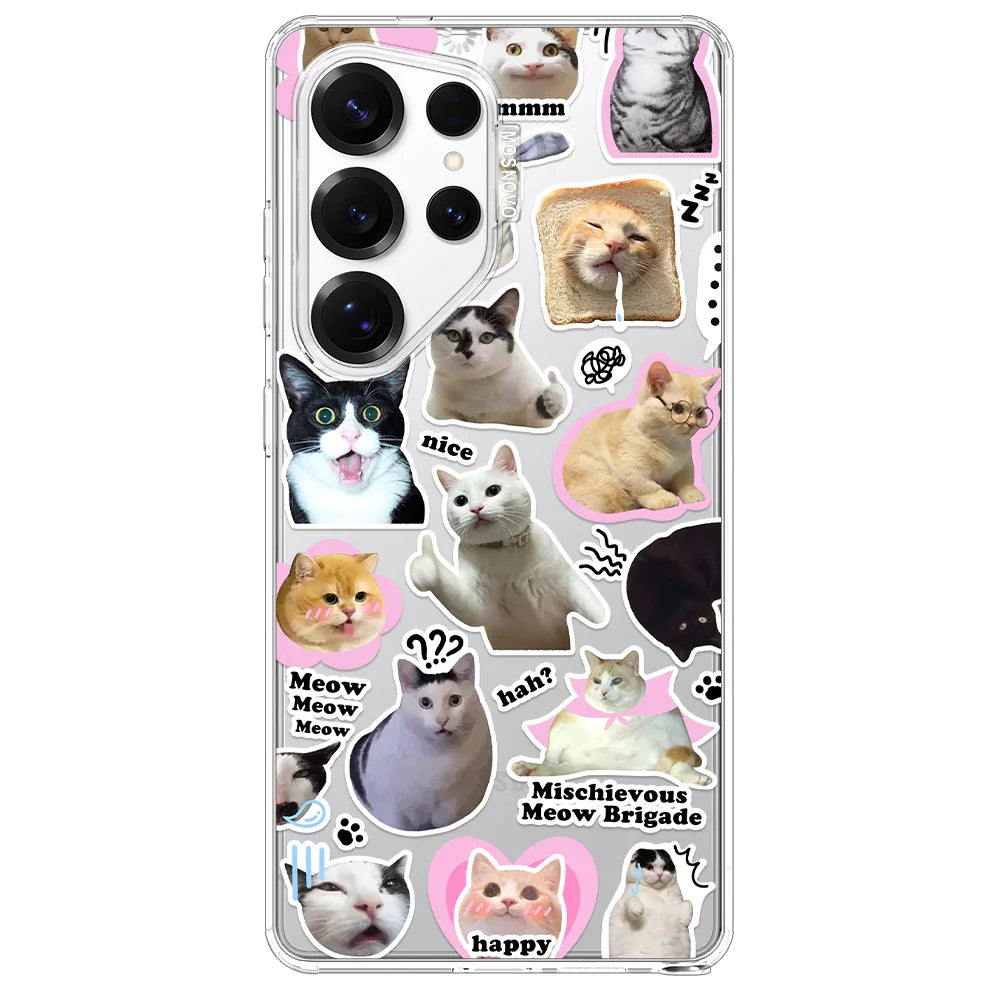 The Cat Brigade Phone Case - Samsung Galaxy S25 Ultra Case Clear