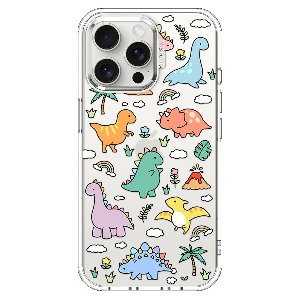Dinosaur Land Phone Case - iPhone 15 Pro Max Case Clear