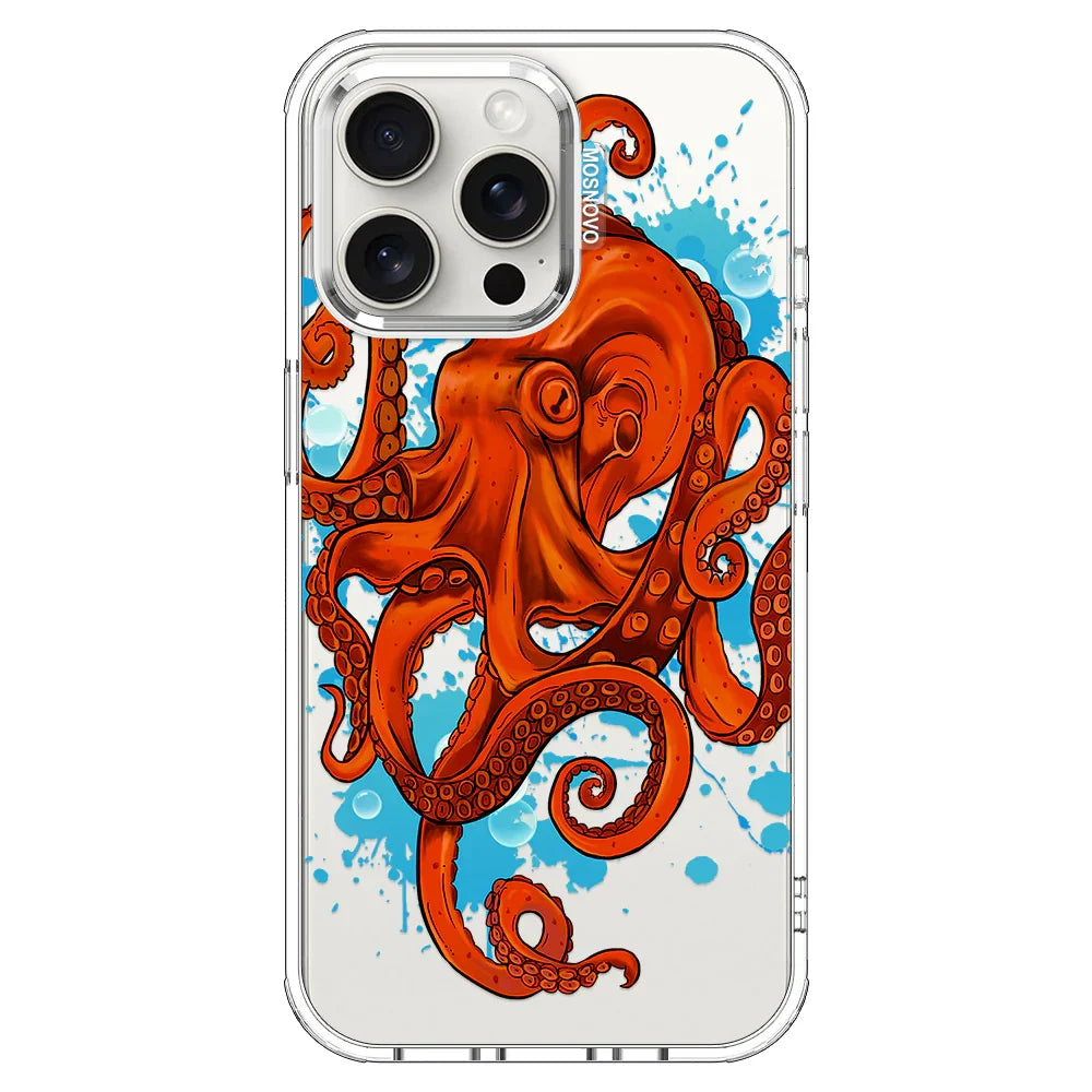 Octopus Phone Case - iPhone 15 Pro Max Case Clear