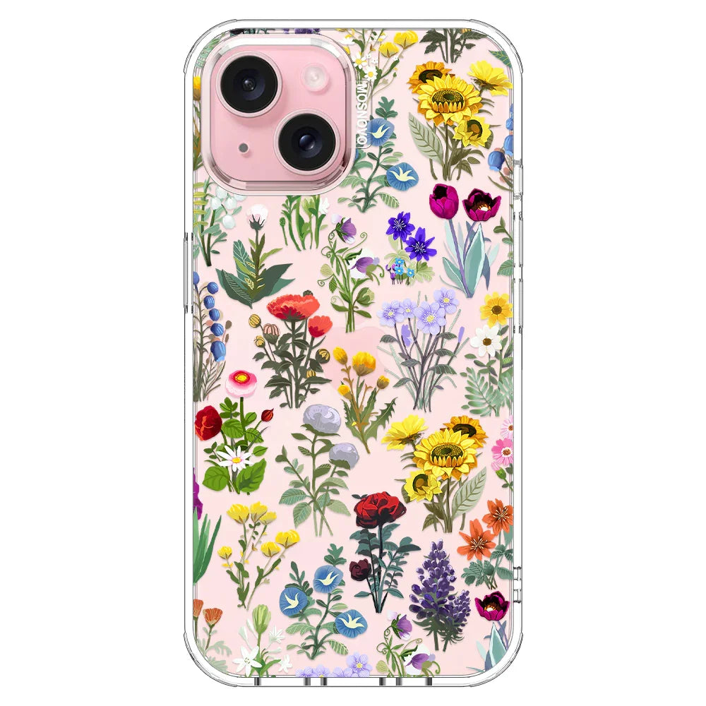 Wildflowers Phone Case - iPhone 15 Plus Case Clear