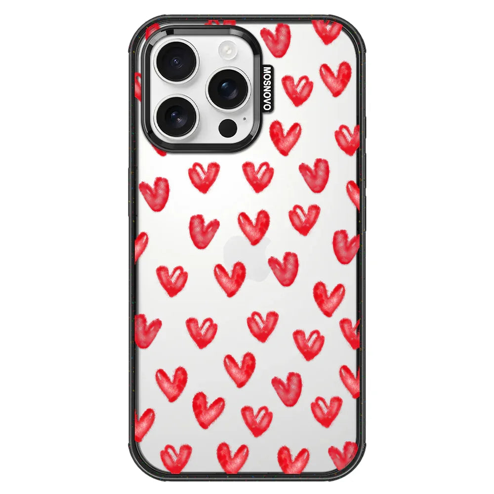 Cute Little Hearts Phone Case - iPhone 16 Pro Max Case – MOSNOVO