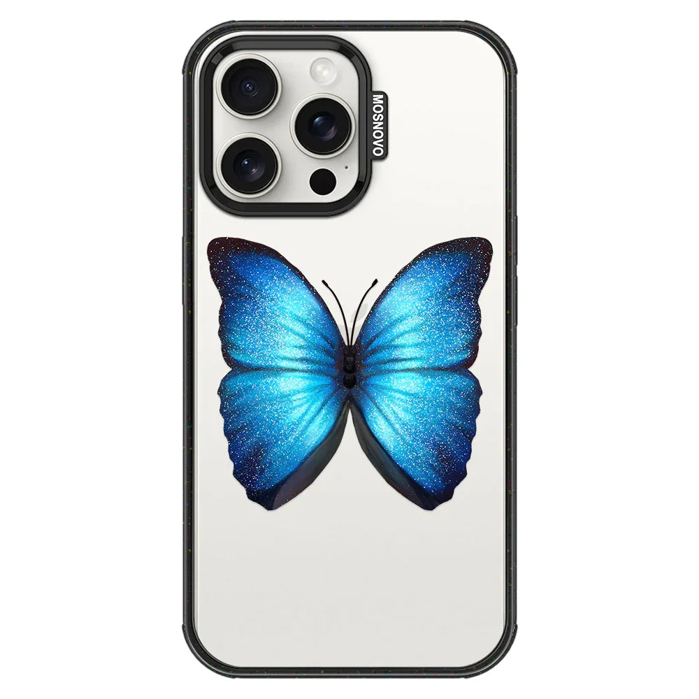 Morphidae Phone Case - iPhone 15 Pro Max Case Clear Black ShockStone