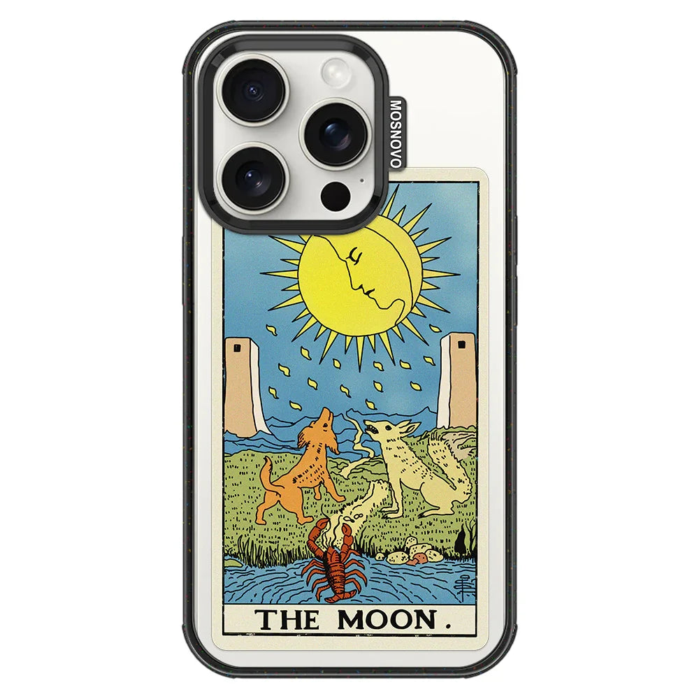 The Moon Phone Case - iPhone 15 Pro Case Clear Black ShockStone