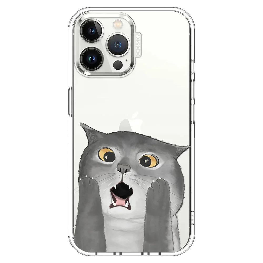 OMG Cat Phone Case - iPhone 13 Pro Max Case Clear
