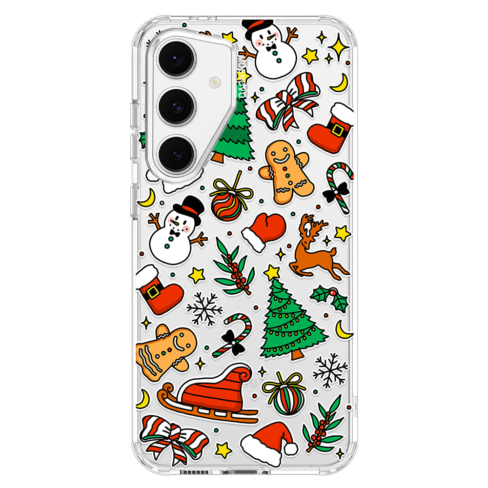 Christmas Decoration Phone Case - Samsung Galaxy S24 FE Case Clear