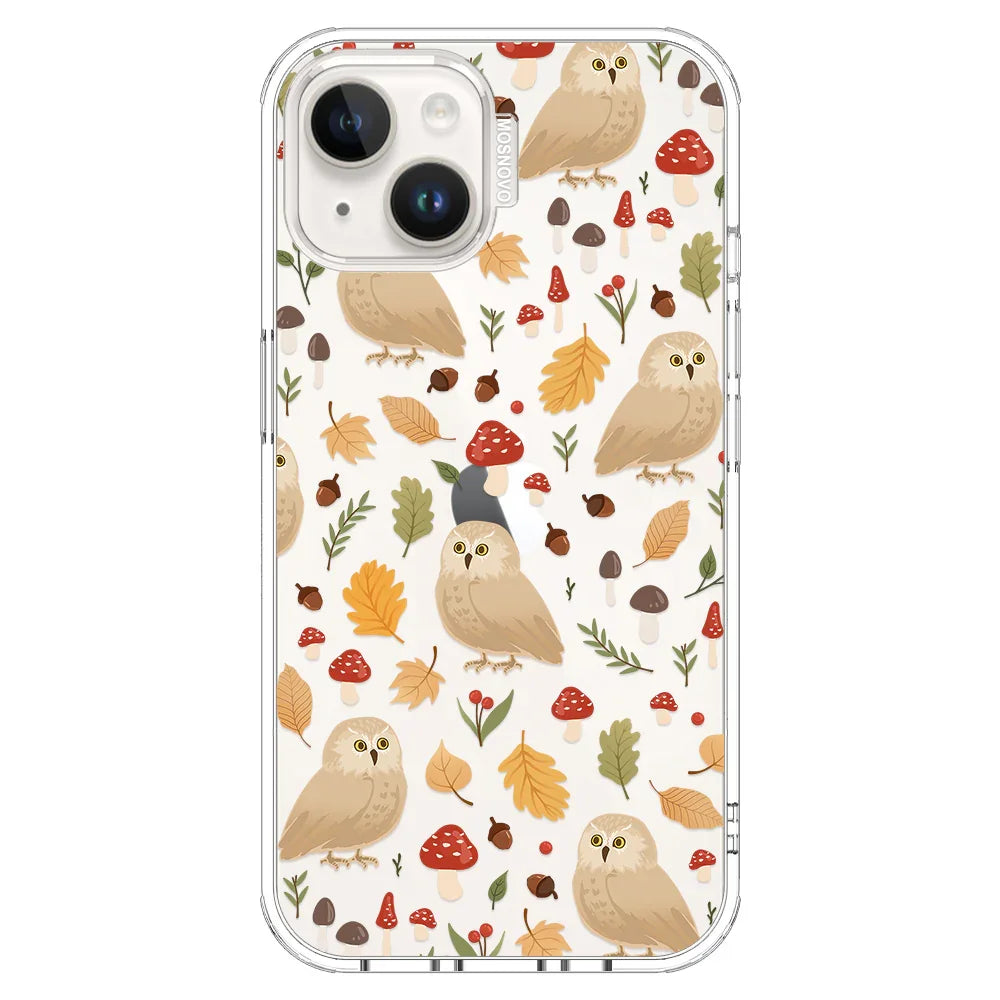 Autumn Owl Phone Case - iPhone 13 Case Clear