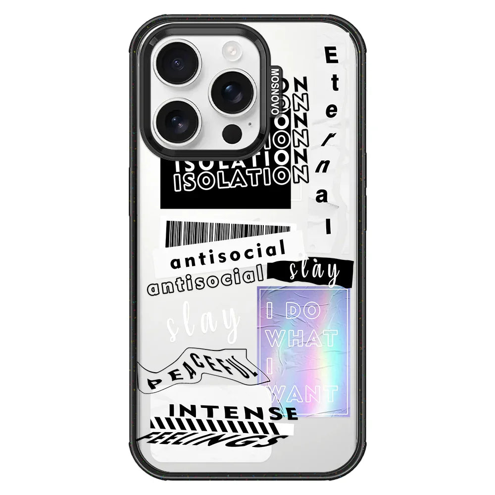 Slay Phone Case - iPhone 16 Pro Case Clear Black ShockStone