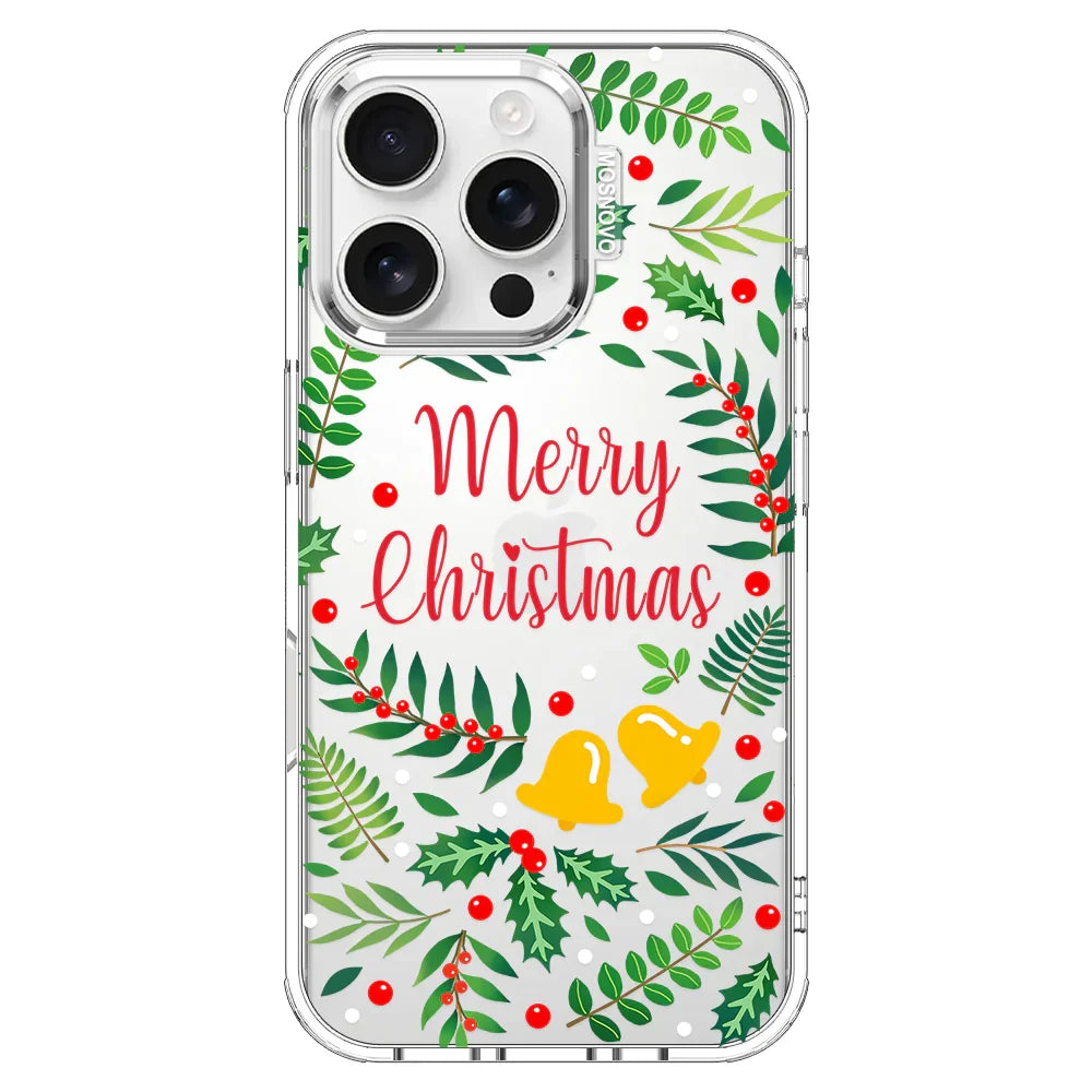 Merry Christmas Phone Case - iPhone 16 Pro Case Clear